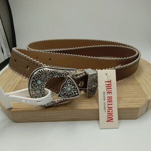 True Religion Western Style Brown Belt NWT